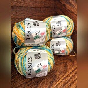 Yarn by Lana Grossa made in Italy 4- 50g skiens color 503